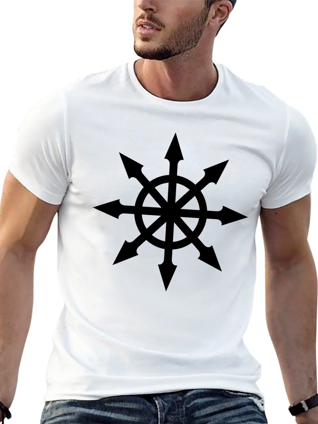 Chaos Star Black T-Shirt product image 12