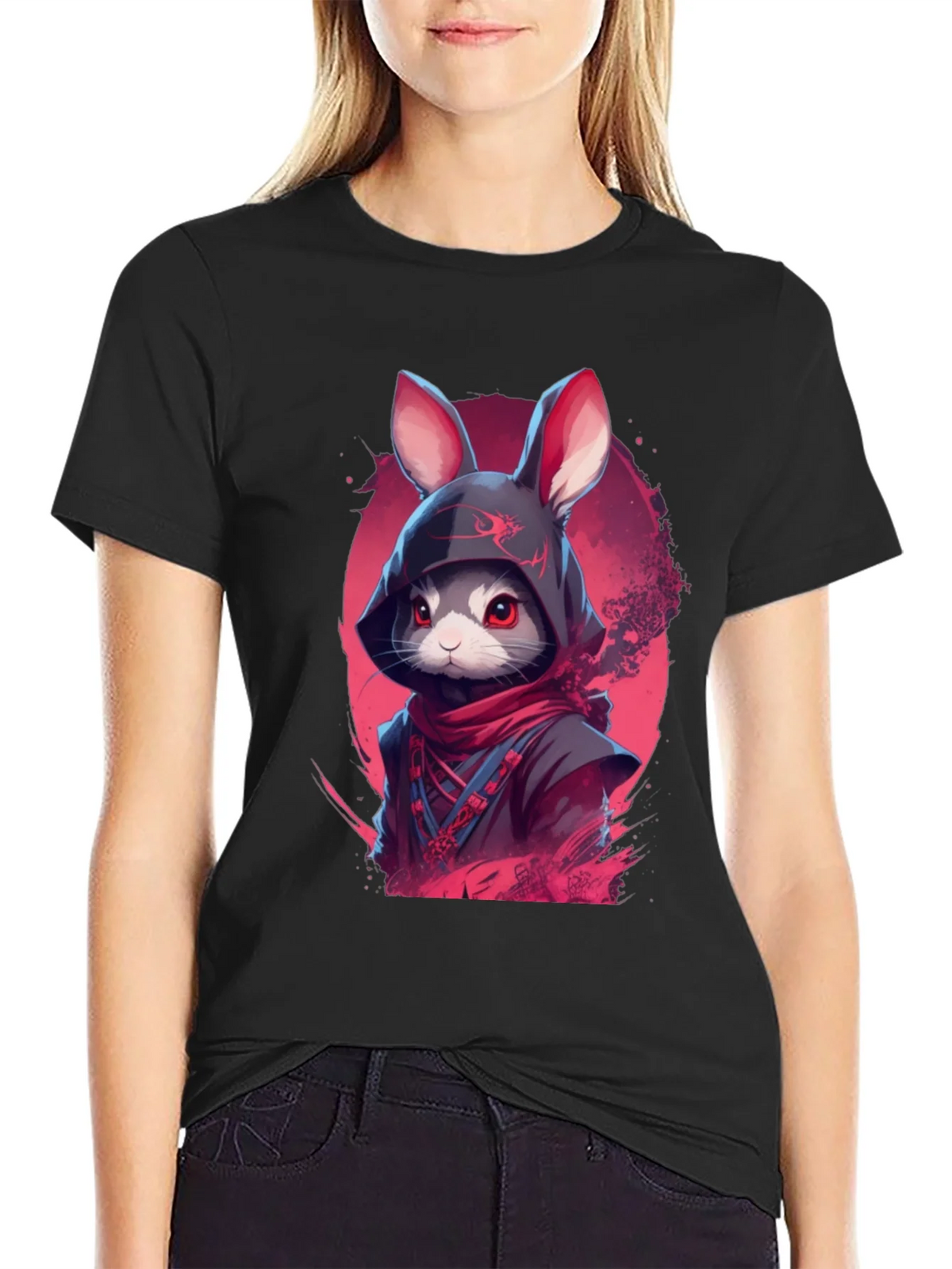 Ninja Rabbit Graphic Tee - Urban Style product image 2