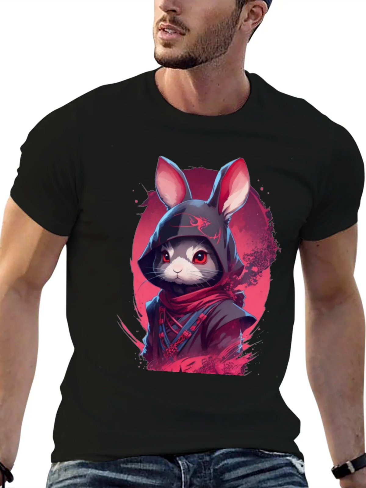 Ninja Rabbit Graphic Tee - Urban Style product image 6