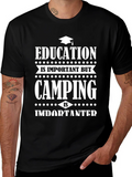 Camping is Importanter T-Shirt - Funny Tee product image 1