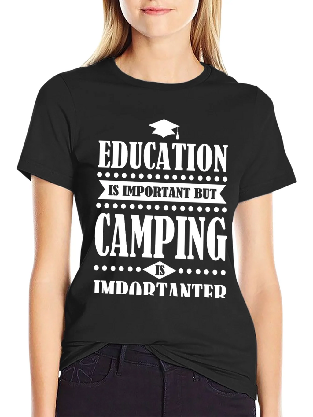 Camping is Importanter T-Shirt - Funny Tee product image 2