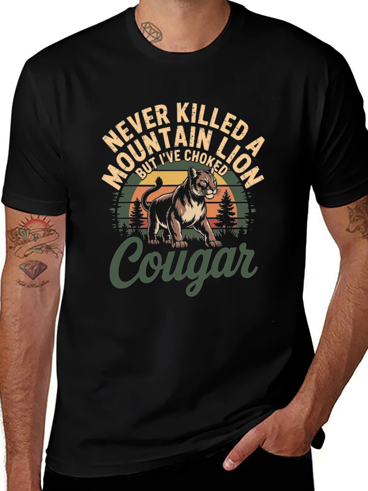 Never Killed a Mountain Lion T-Shirt product image 1