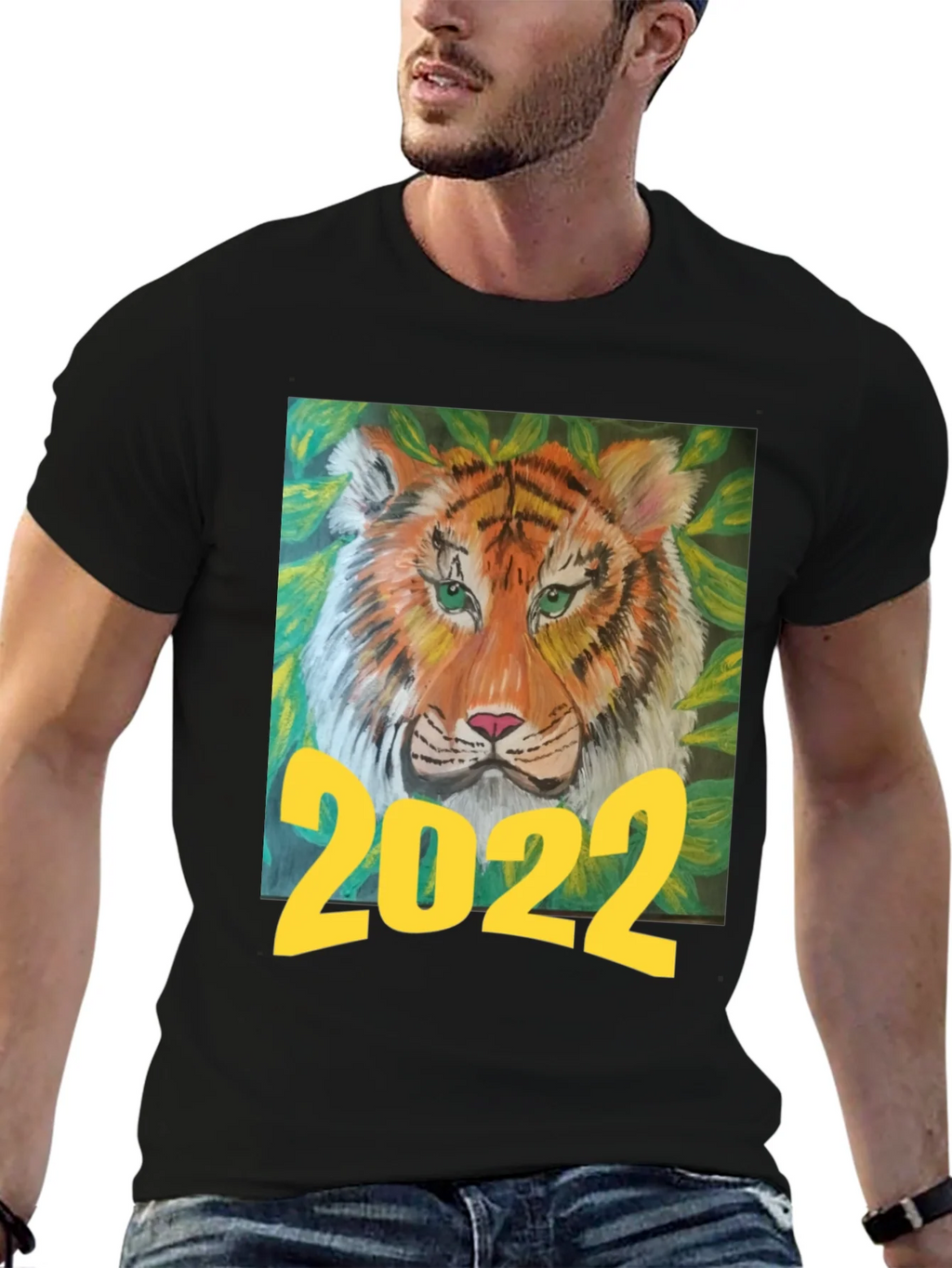 2022 Tiger Graphic T-Shirt - Black product image 6