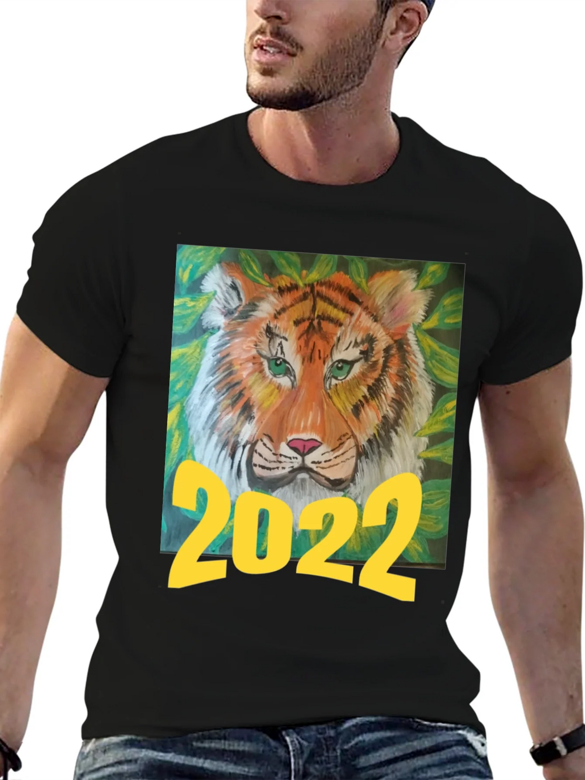 2022 Tiger Graphic T-Shirt - Black product image 6