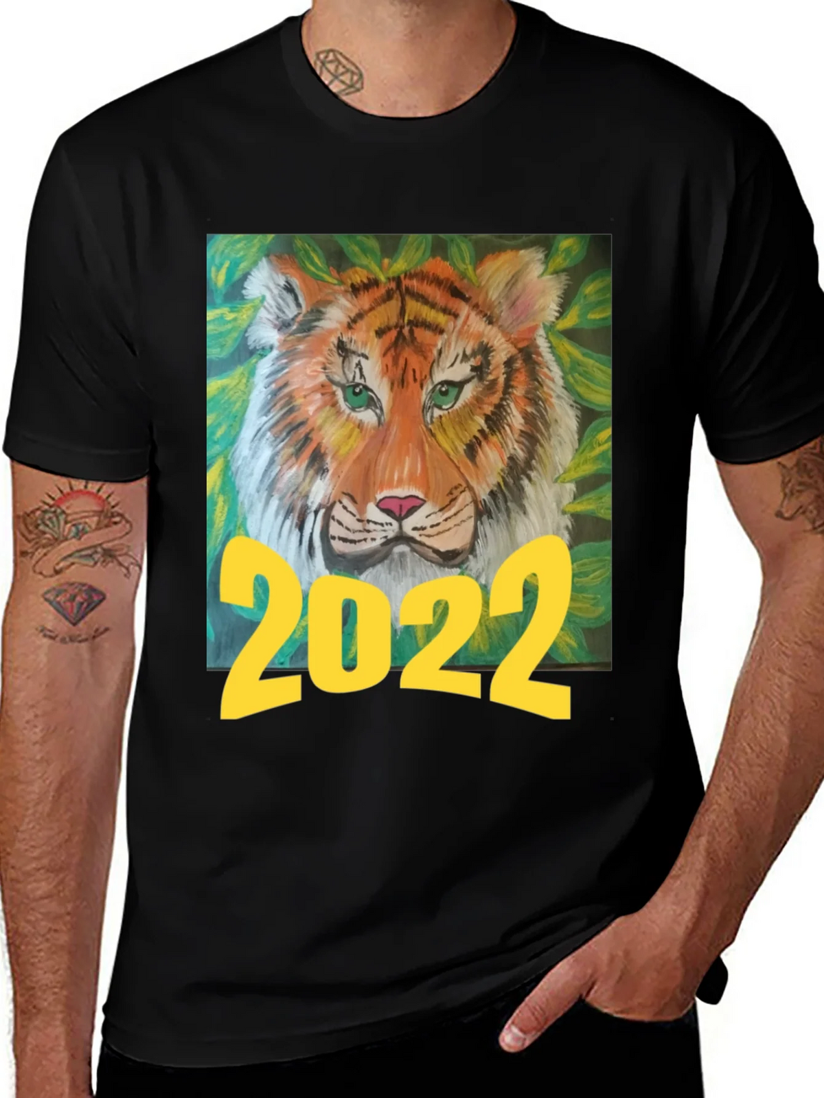 2022 Tiger Graphic T-Shirt - Black product image 1
