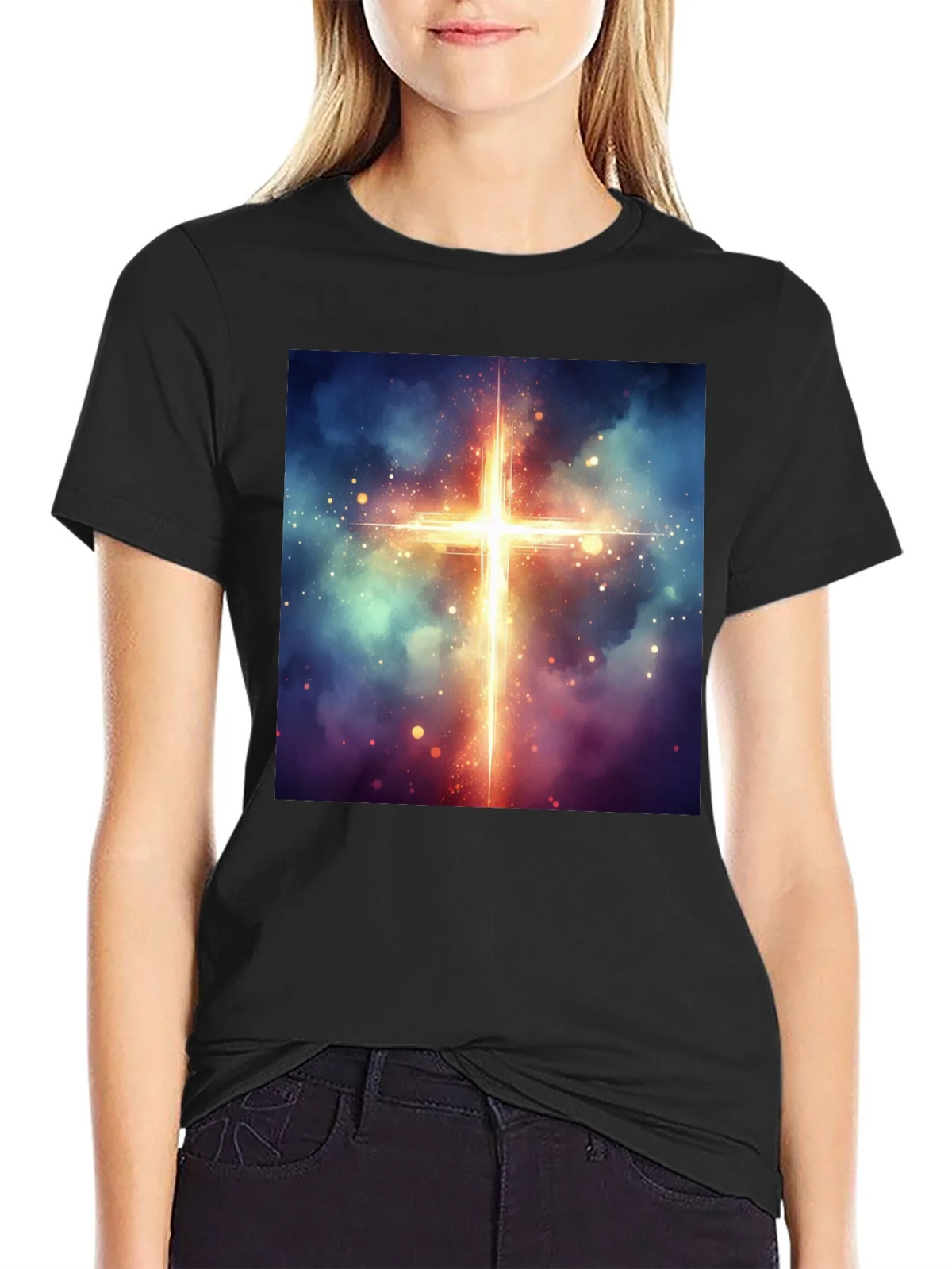 Celestial Cross Graphic Tee product image 2