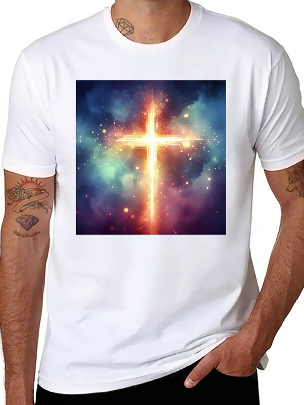 Celestial Cross Graphic Tee product image 7