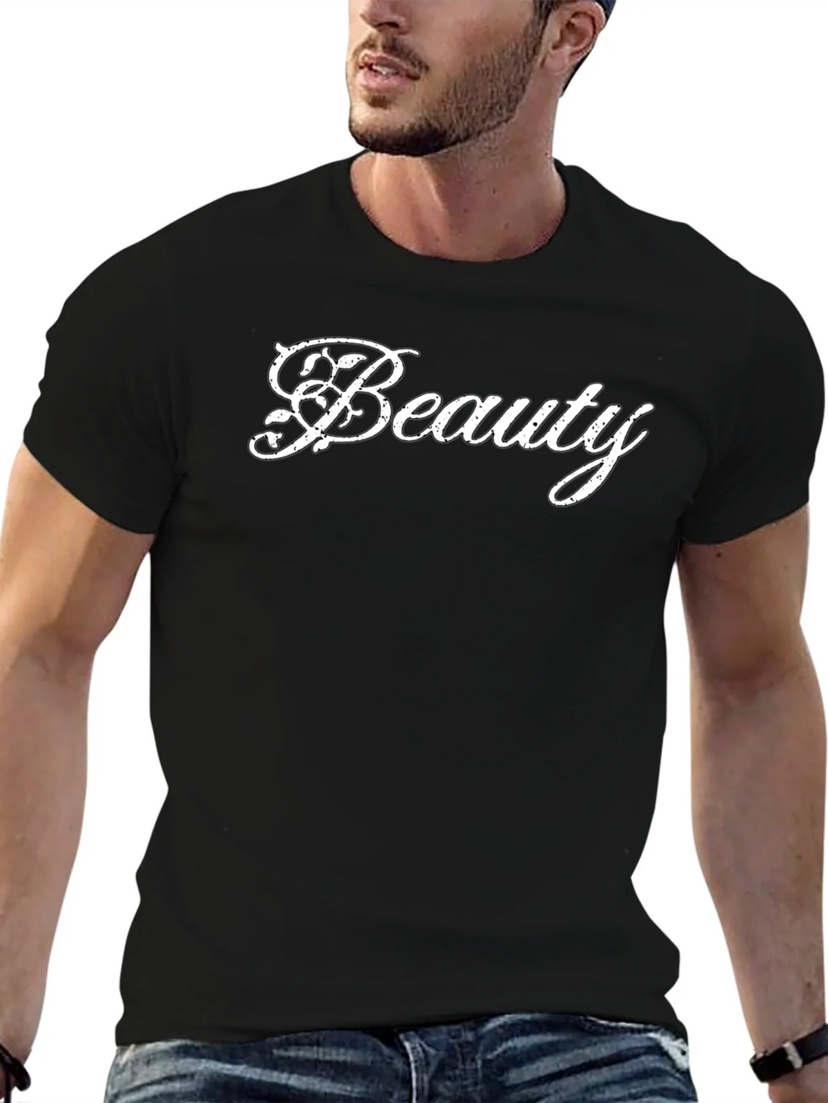 Beauty Graphic Tee - Mens Black Cotton T-Shirt product image 6