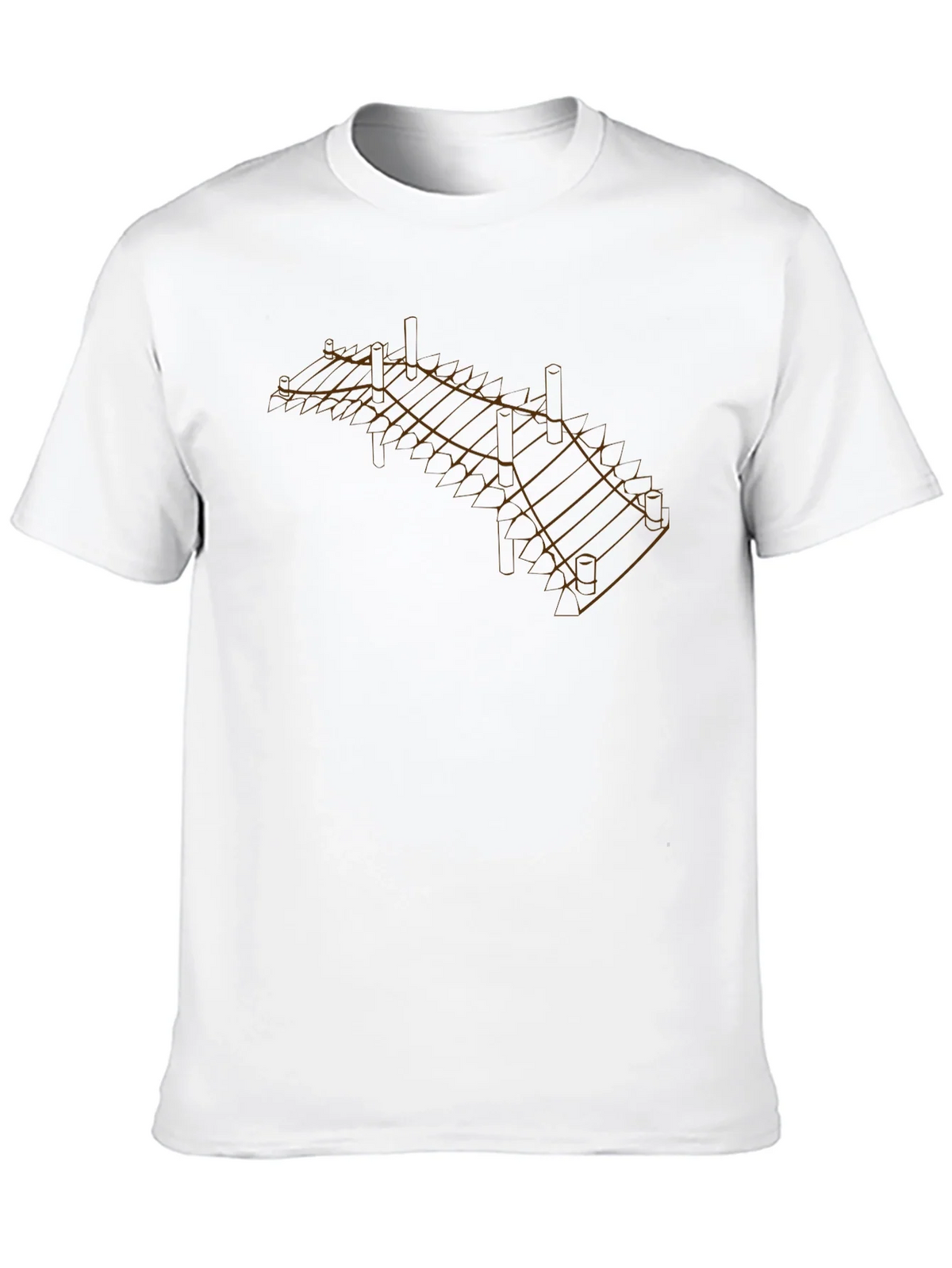 Geometric Dock Graphic Tee - Modern Style product image 9