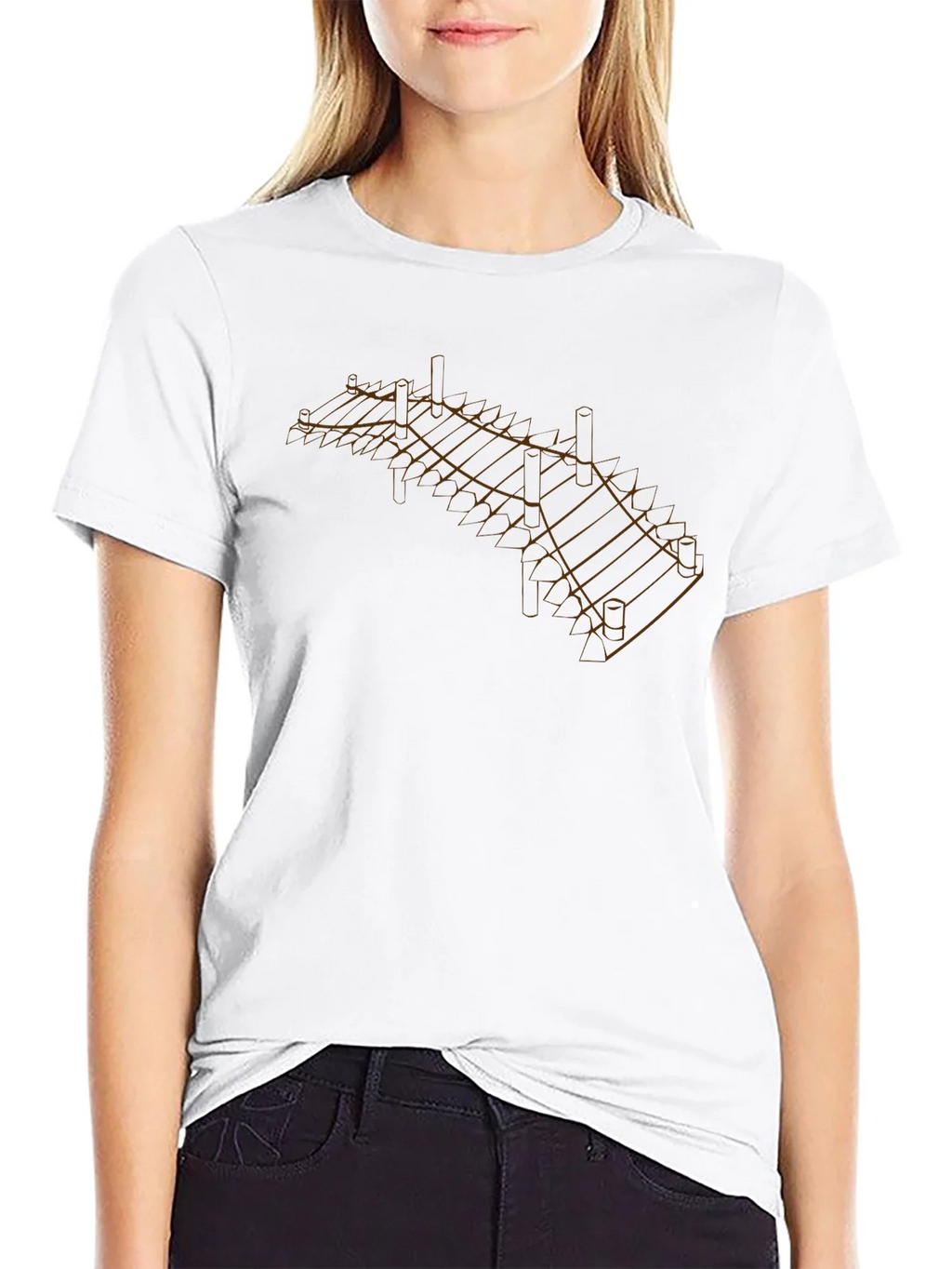 Geometric Dock Graphic Tee - Modern Style product image 8