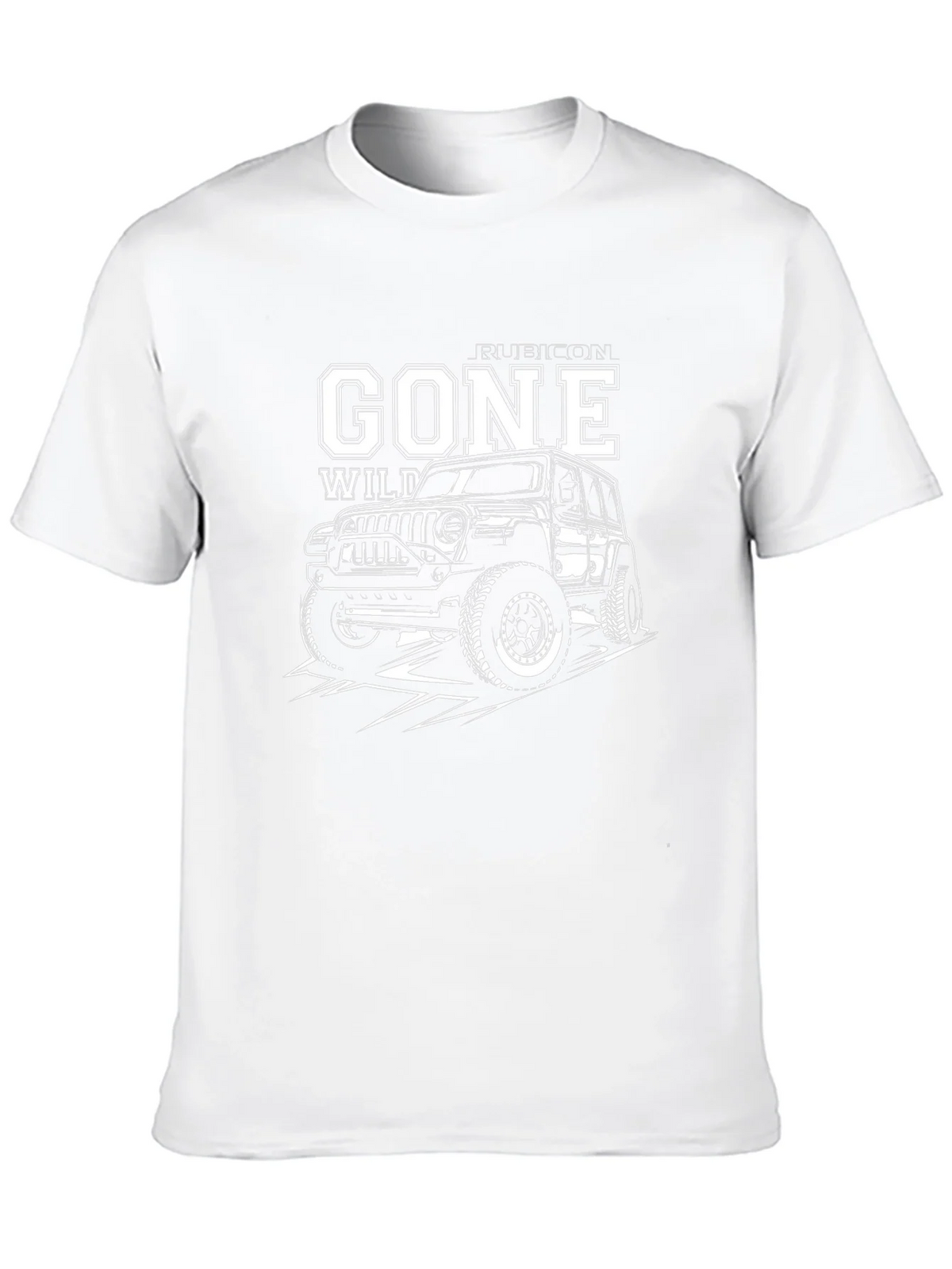 Gone Wild Rubicon Jeep Black Graphic Tee product image 9