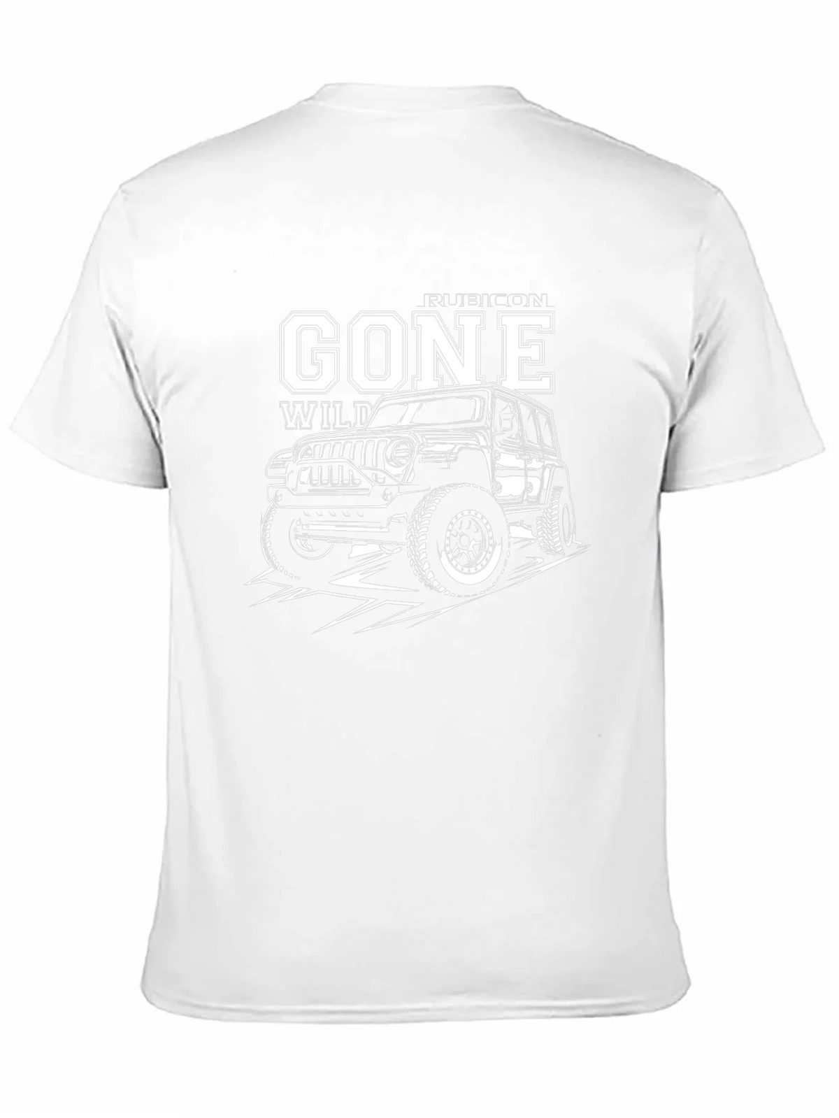 Gone Wild Rubicon Jeep Black Graphic Tee product image 10