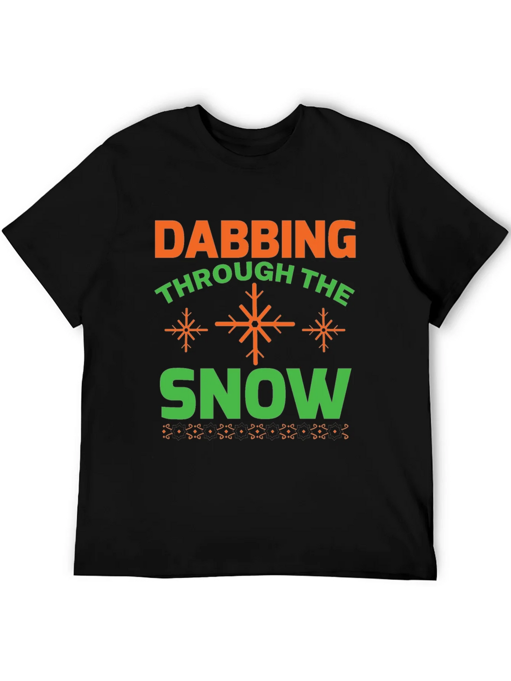 Dabbing Through the Snow Holiday T-Shirt product image 3