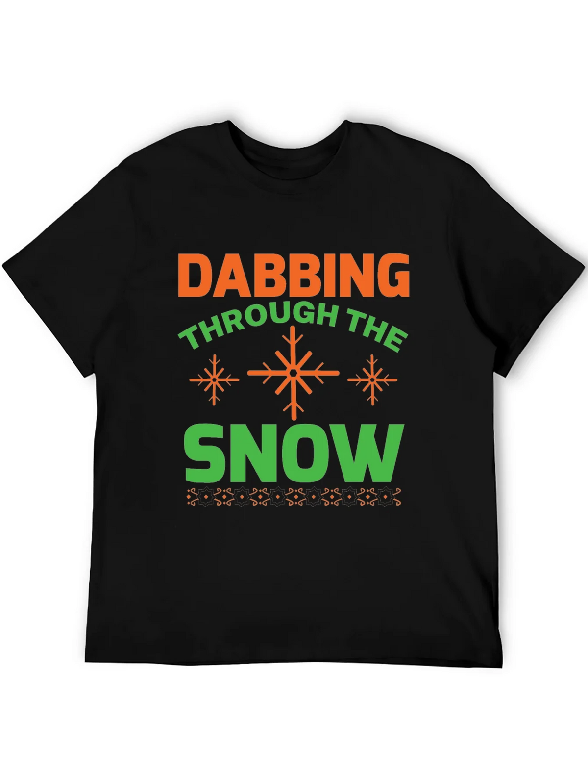 Dabbing Through the Snow Holiday T-Shirt product image 3