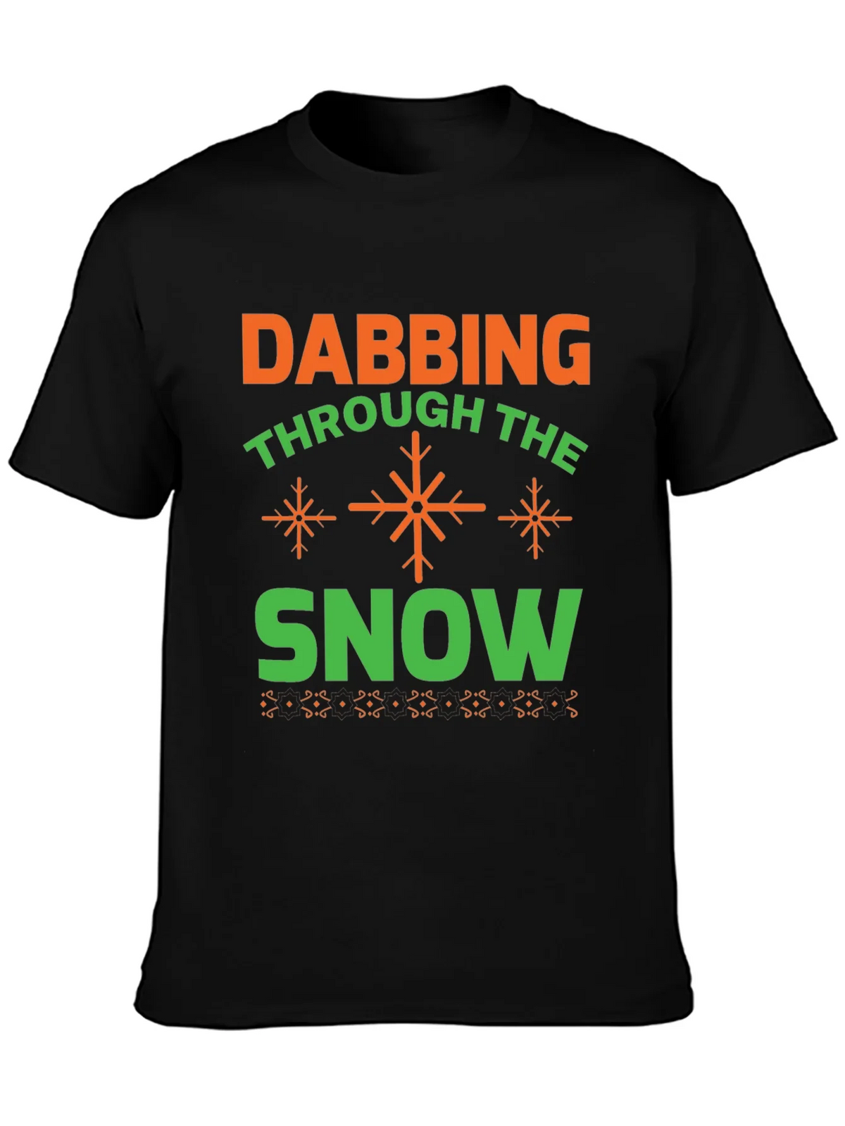 Dabbing Through the Snow Holiday T-Shirt product image 2
