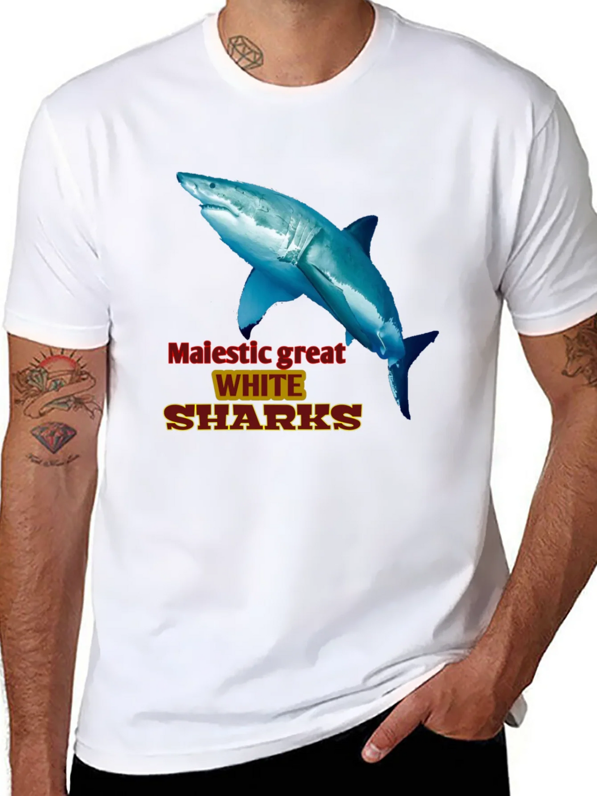 Majestic Great White Sharks Graphic Tee product image 6
