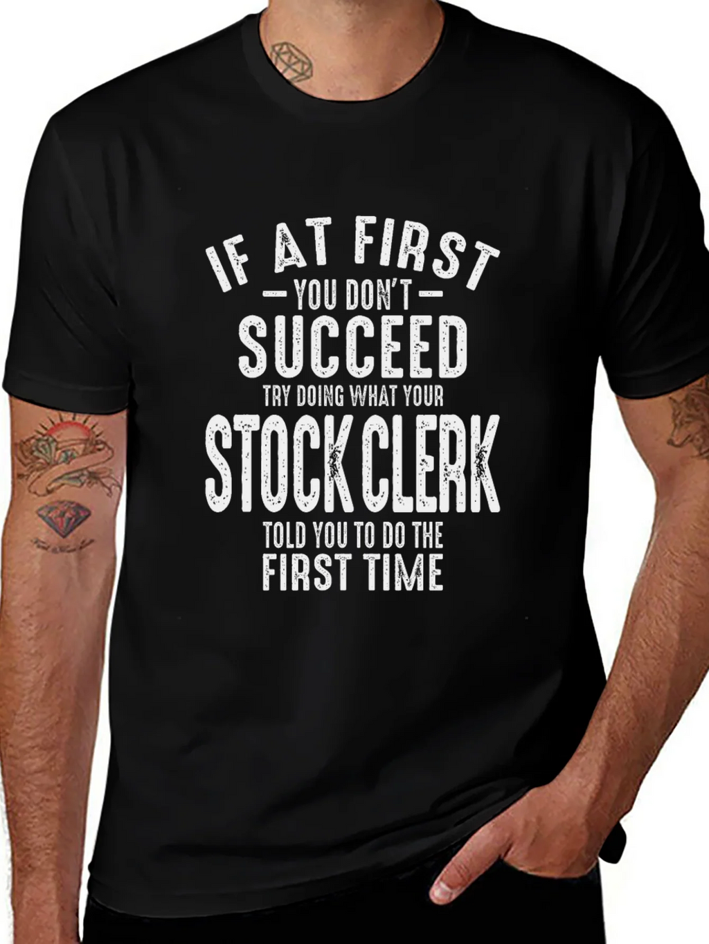 Stock Clerk T-Shirt - Funny Sarcastic Tee product image 1