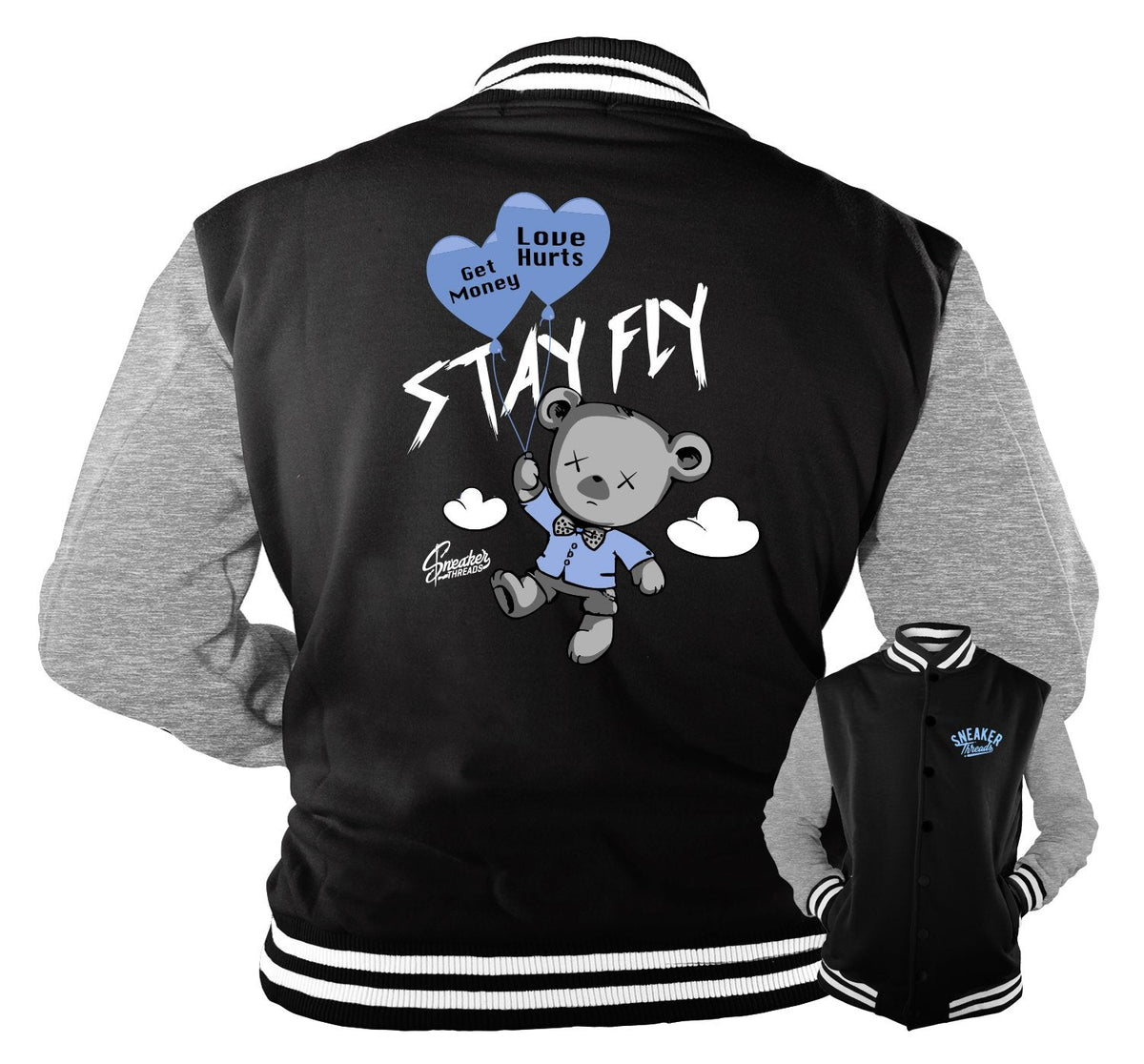 Retro 3 Valor Blue Money Over Love Jacket