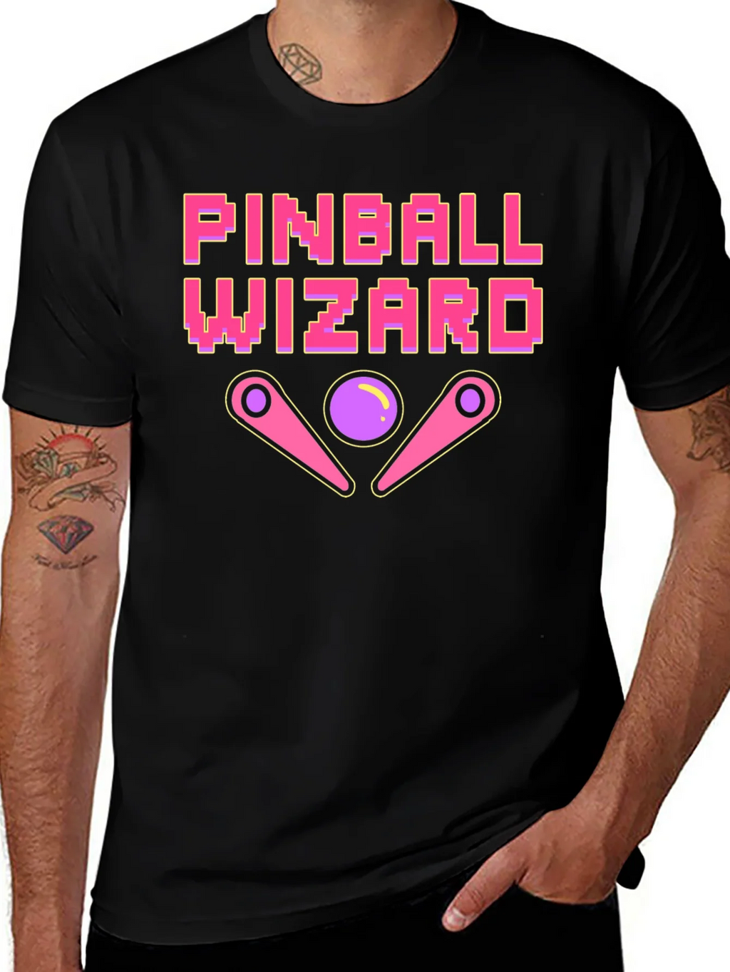 Pinball Wizard T-Shirt - Retro Arcade Design product image 1