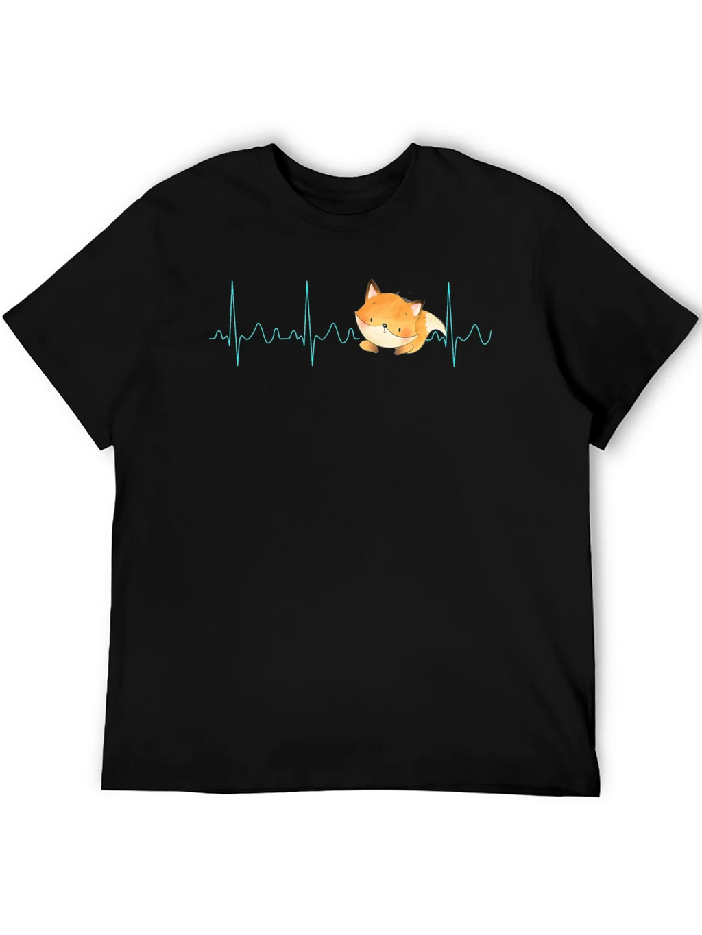 Fox Heartbeat T-Shirt - Cute Animal Graphic Tee product image 3