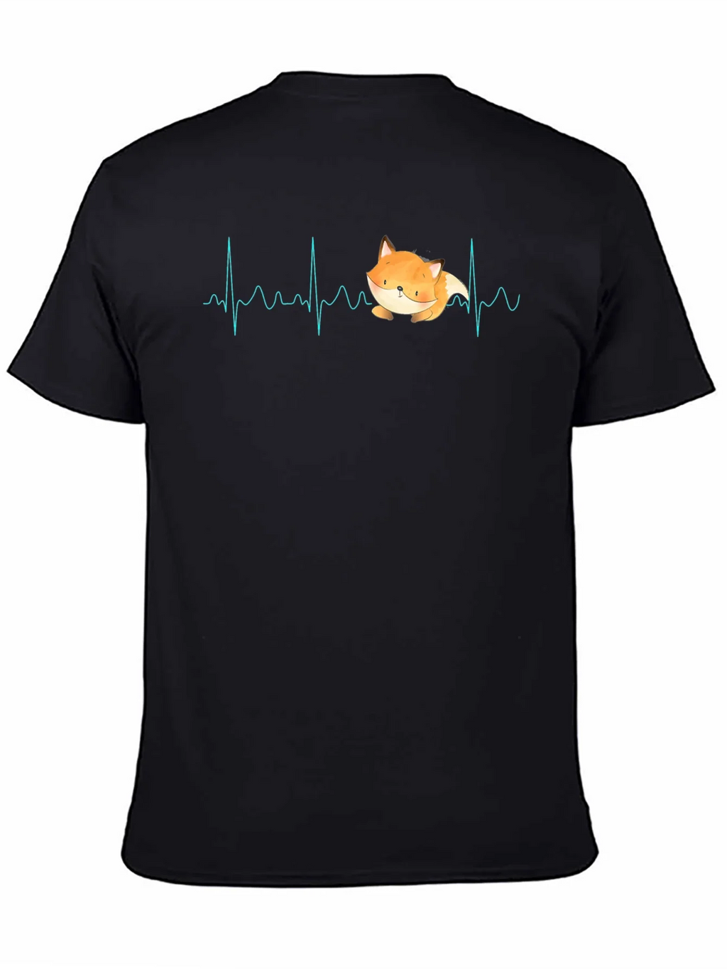 Fox Heartbeat T-Shirt - Cute Animal Graphic Tee product image 2