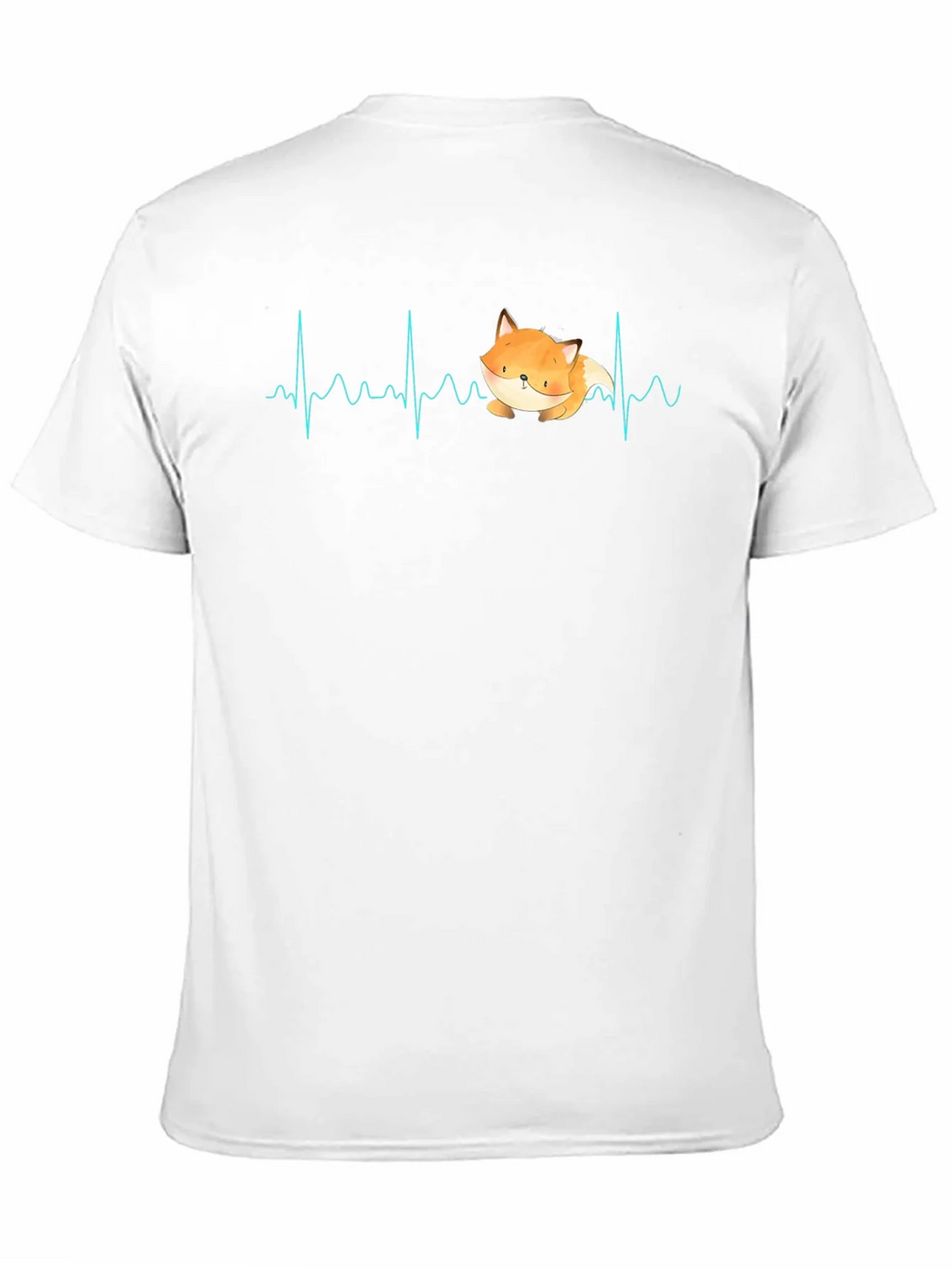 Fox Heartbeat T-Shirt - Cute Animal Graphic Tee product image 5