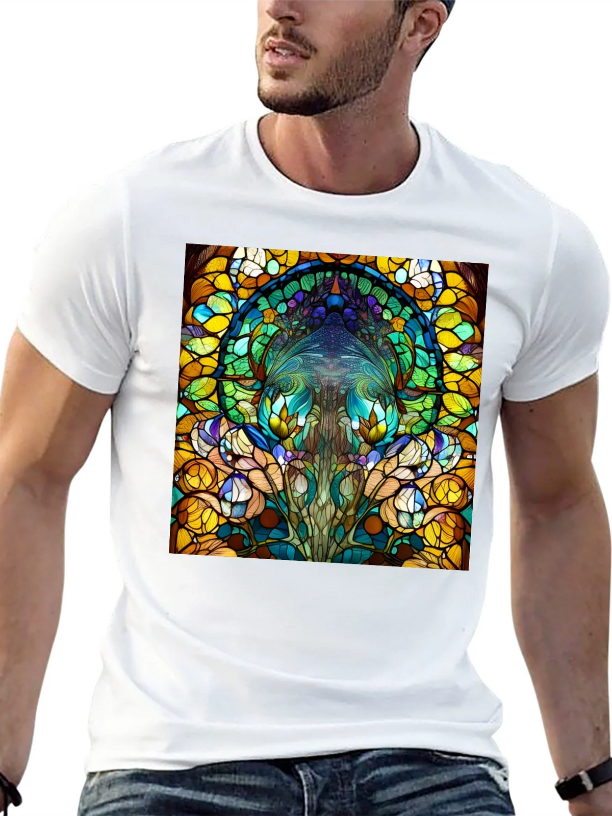Stained Glass Art T-Shirt product image 12