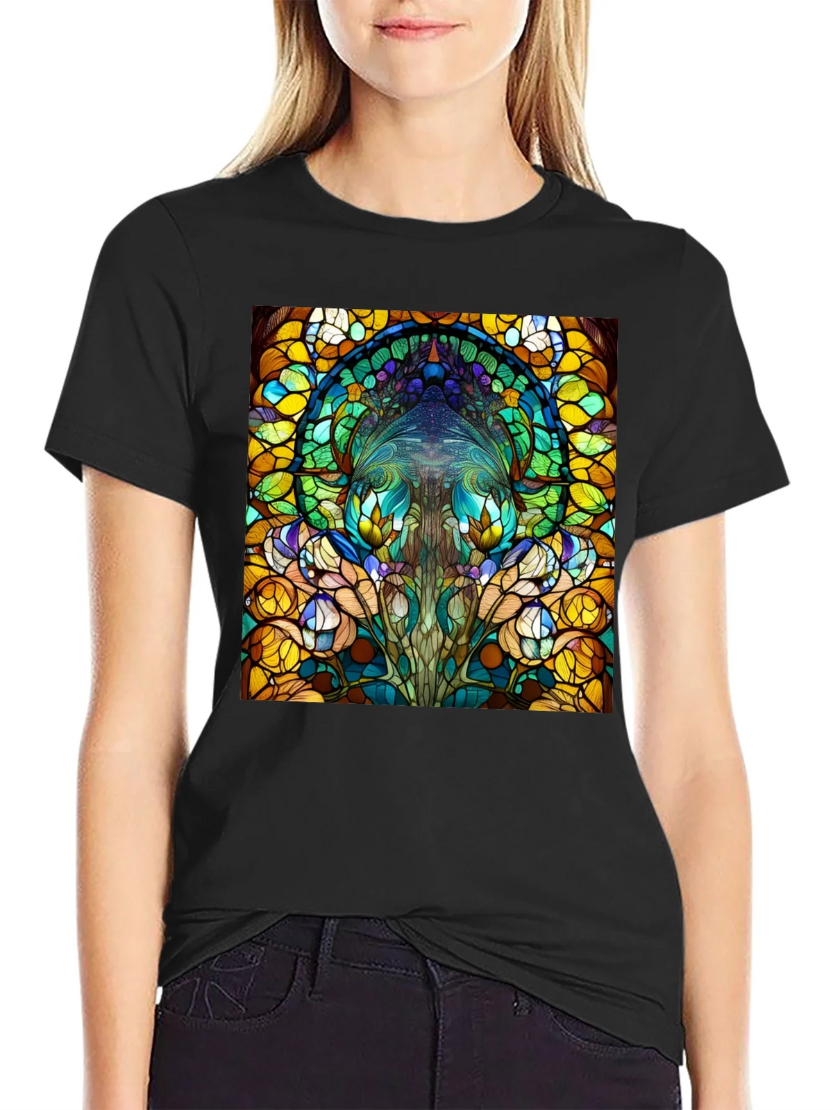 Stained Glass Art T-Shirt product image 2