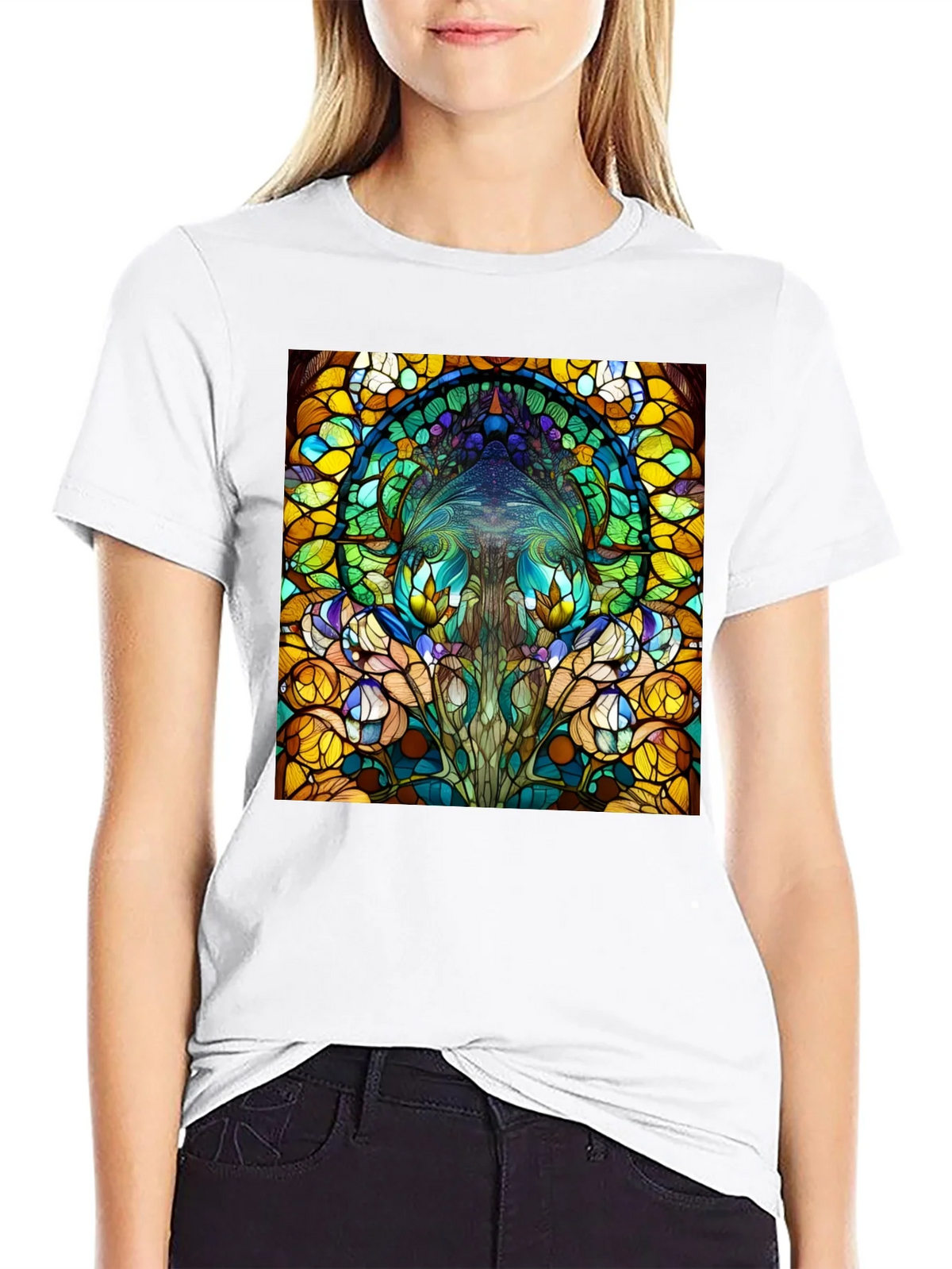 Stained Glass Art T-Shirt product image 8