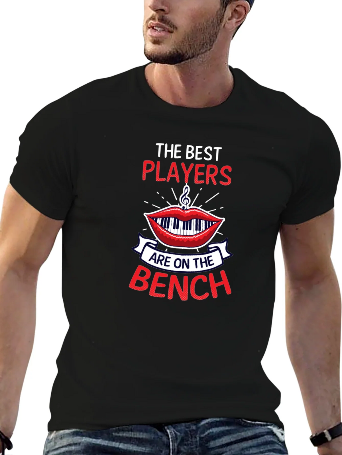 The Best Players Bench T-Shirt - Musical Humor product image 6