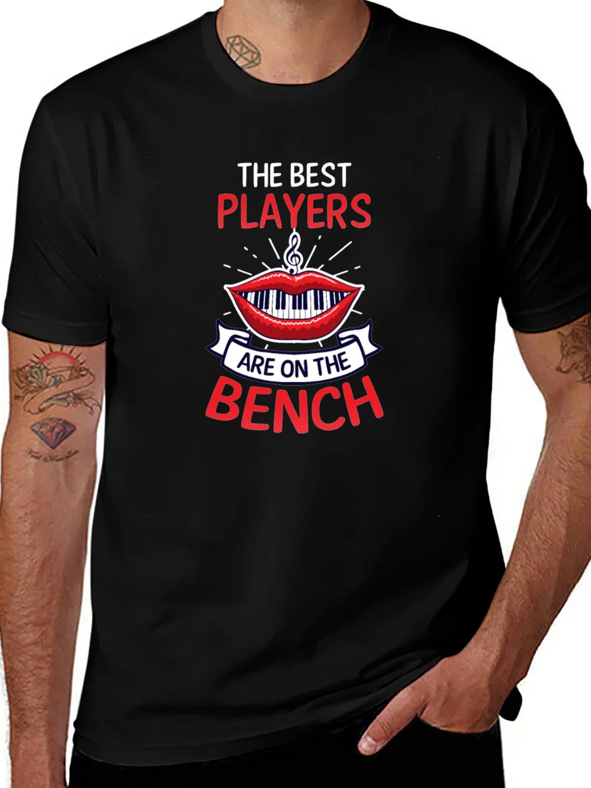 The Best Players Bench T-Shirt - Musical Humor product image 1
