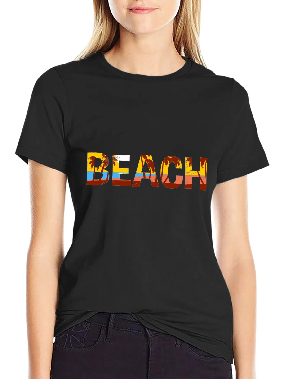 Beach Palm Tree Graphic T-Shirt - Vacation Vibes product image 2
