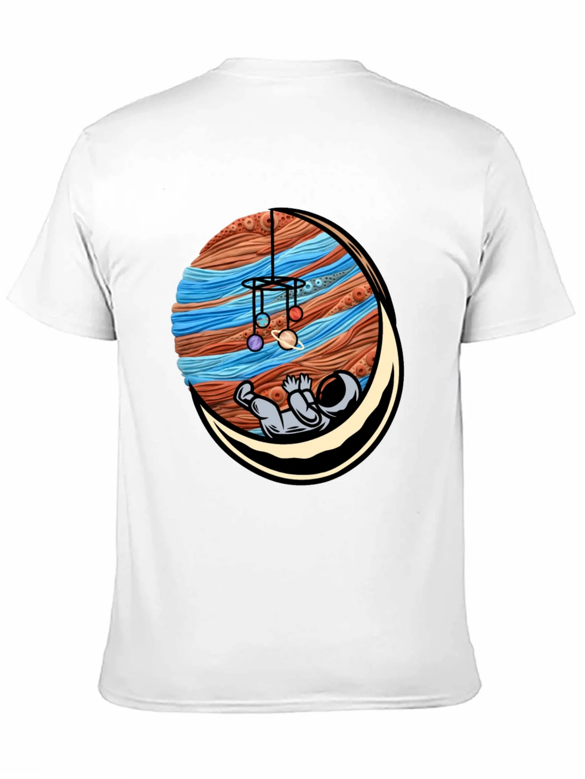 Astronaut Mobile Graphic Tee - Relaxed Space Vibes product image 10