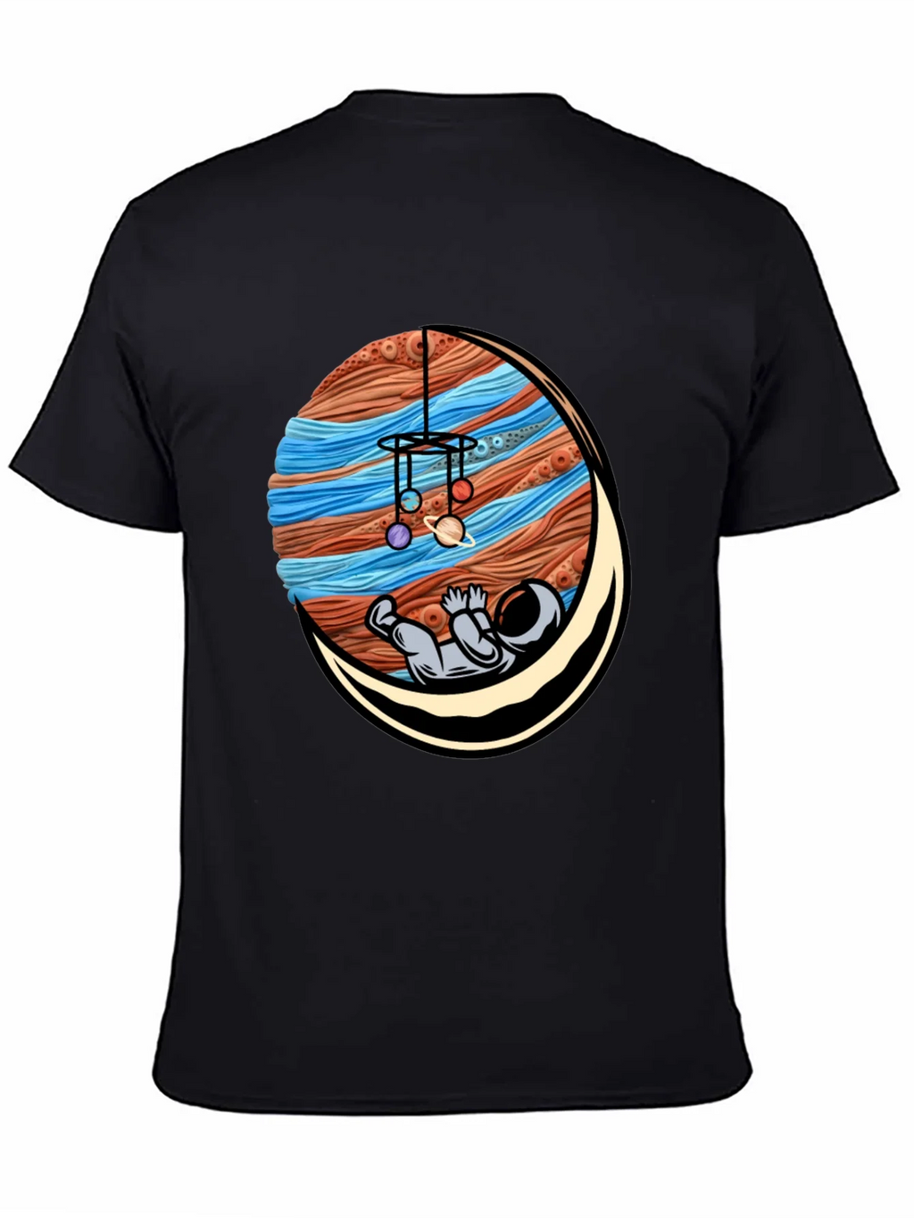 Astronaut Mobile Graphic Tee - Relaxed Space Vibes product image 4