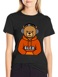 Bear With Headphones T-Shirt product image 1