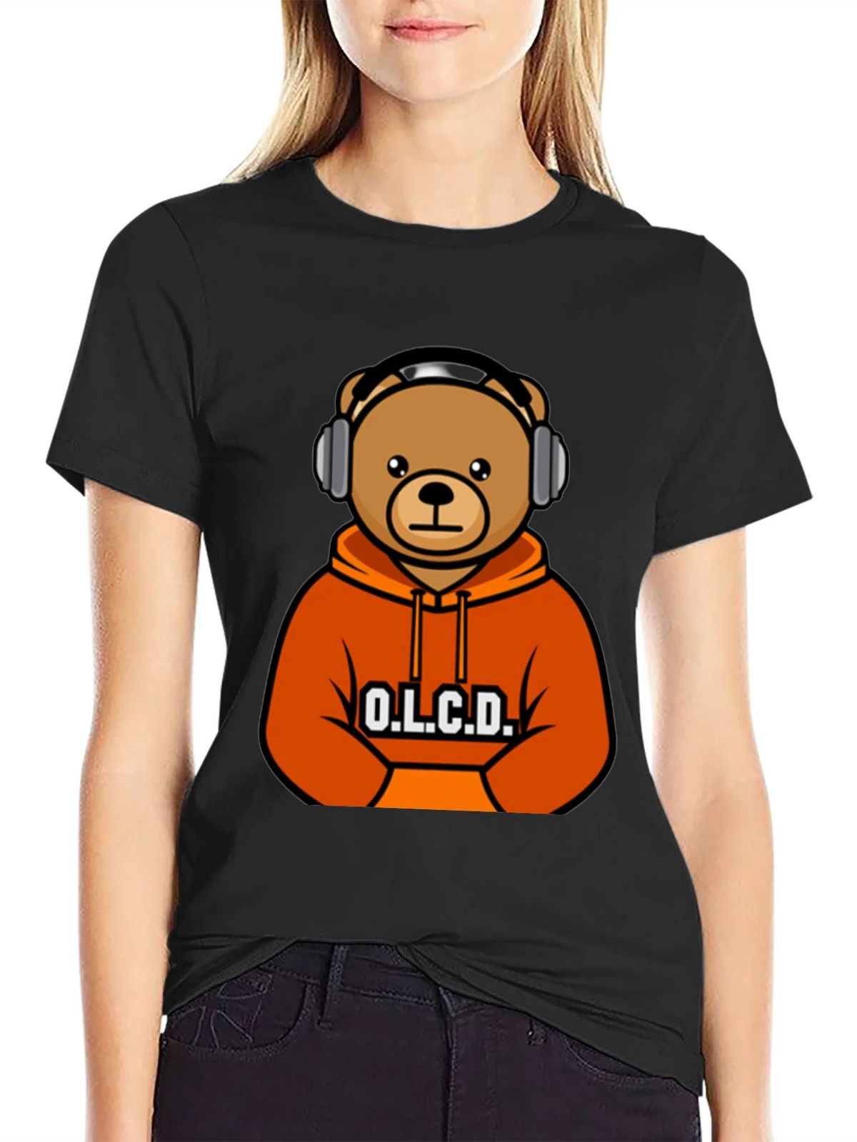 Bear With Headphones T-Shirt product image 1