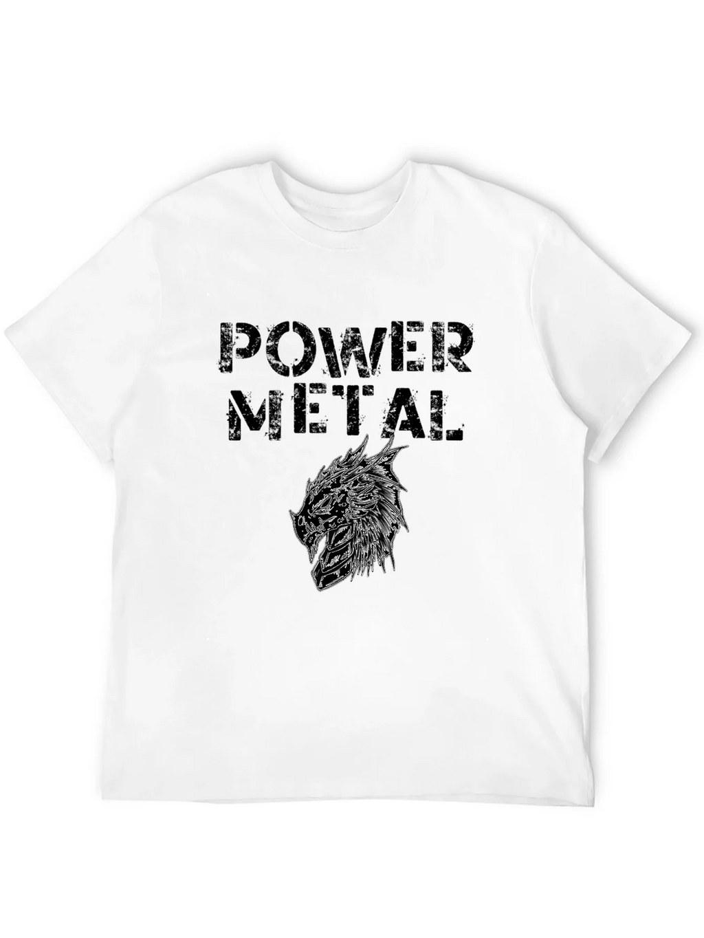 Power Metal Graphic Print Black T-Shirt product image 11