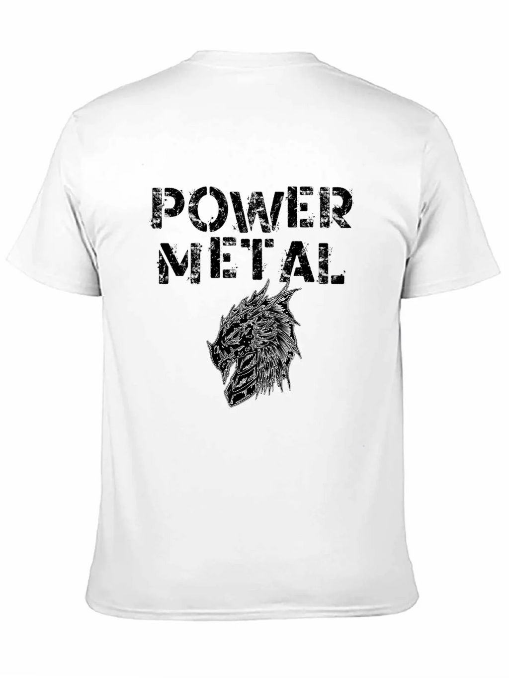 Power Metal Graphic Print Black T-Shirt product image 10