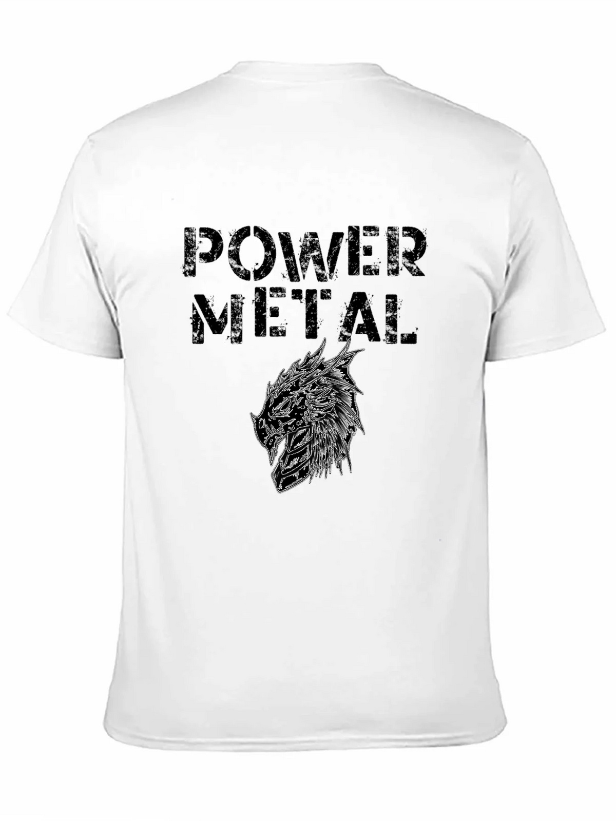 Power Metal Graphic Print Black T-Shirt product image 10