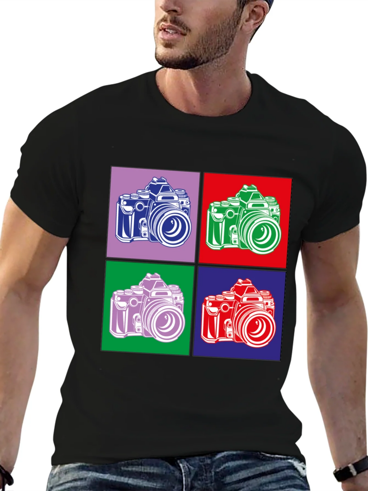Retro Camera Graphic Tee - Pop Art Style product image 6