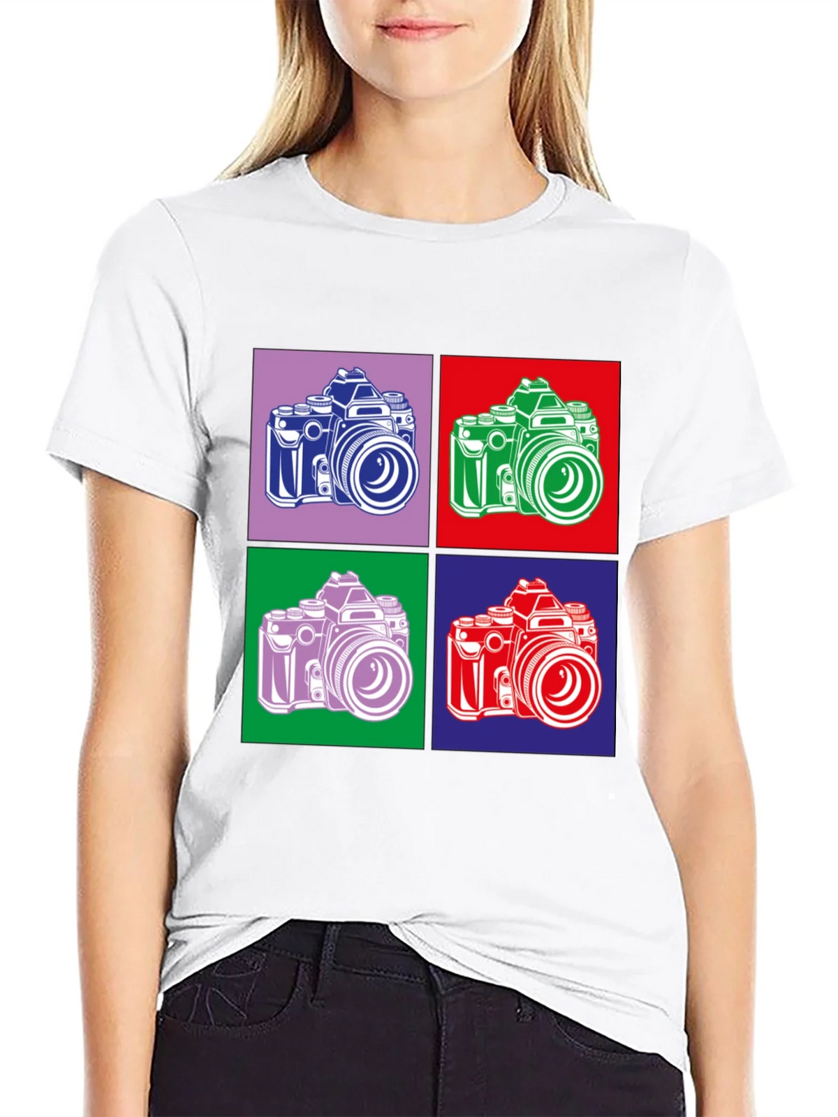 Retro Camera Graphic Tee - Pop Art Style product image 8