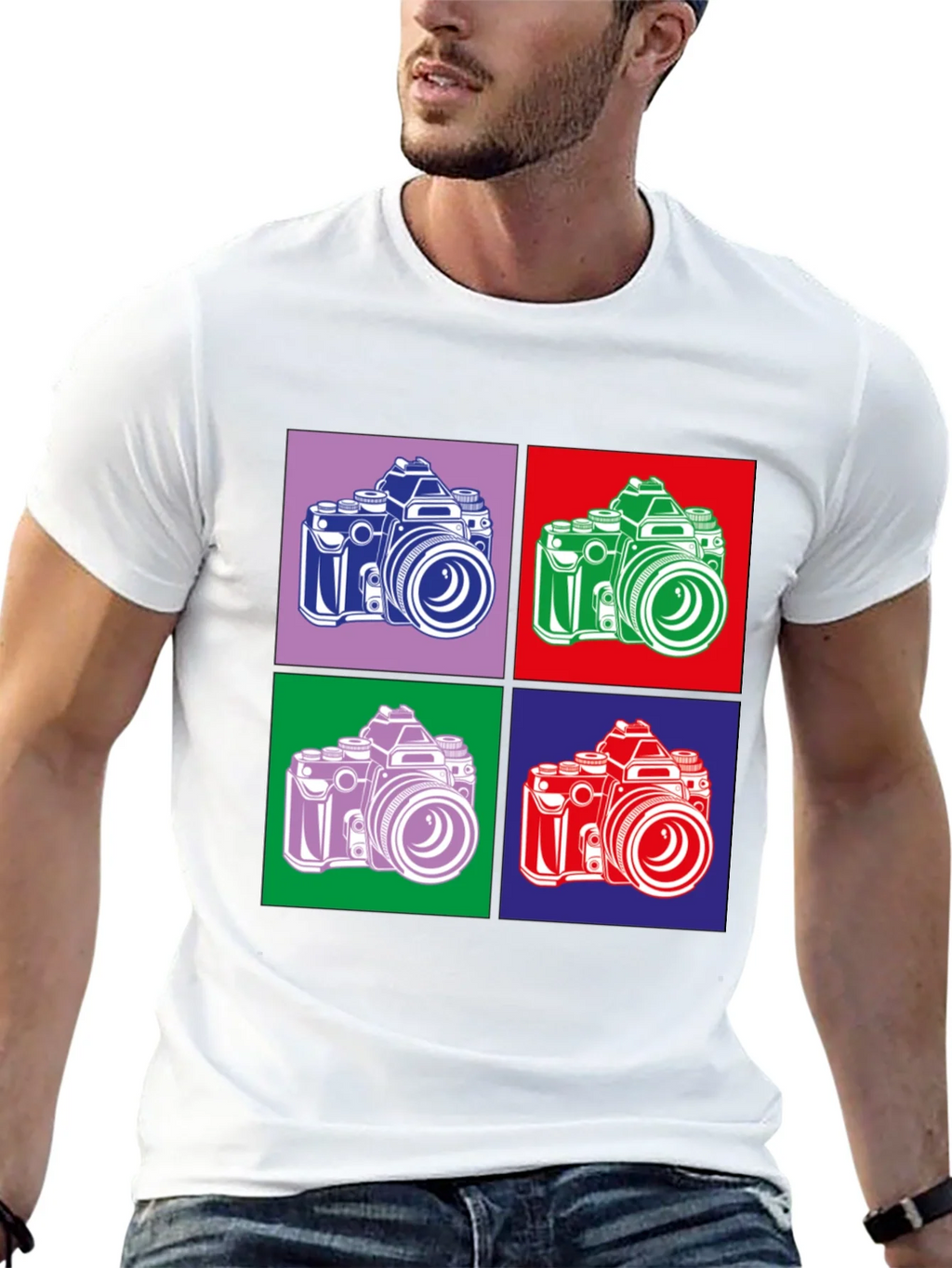 Retro Camera Graphic Tee - Pop Art Style product image 12