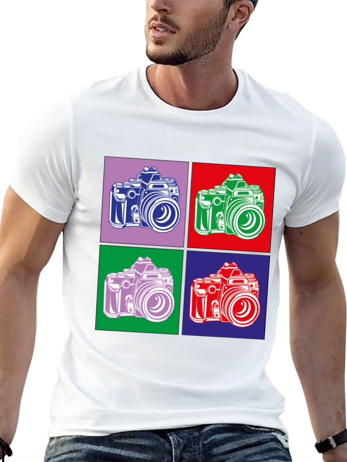 Retro Camera Graphic Tee - Pop Art Style product image 12