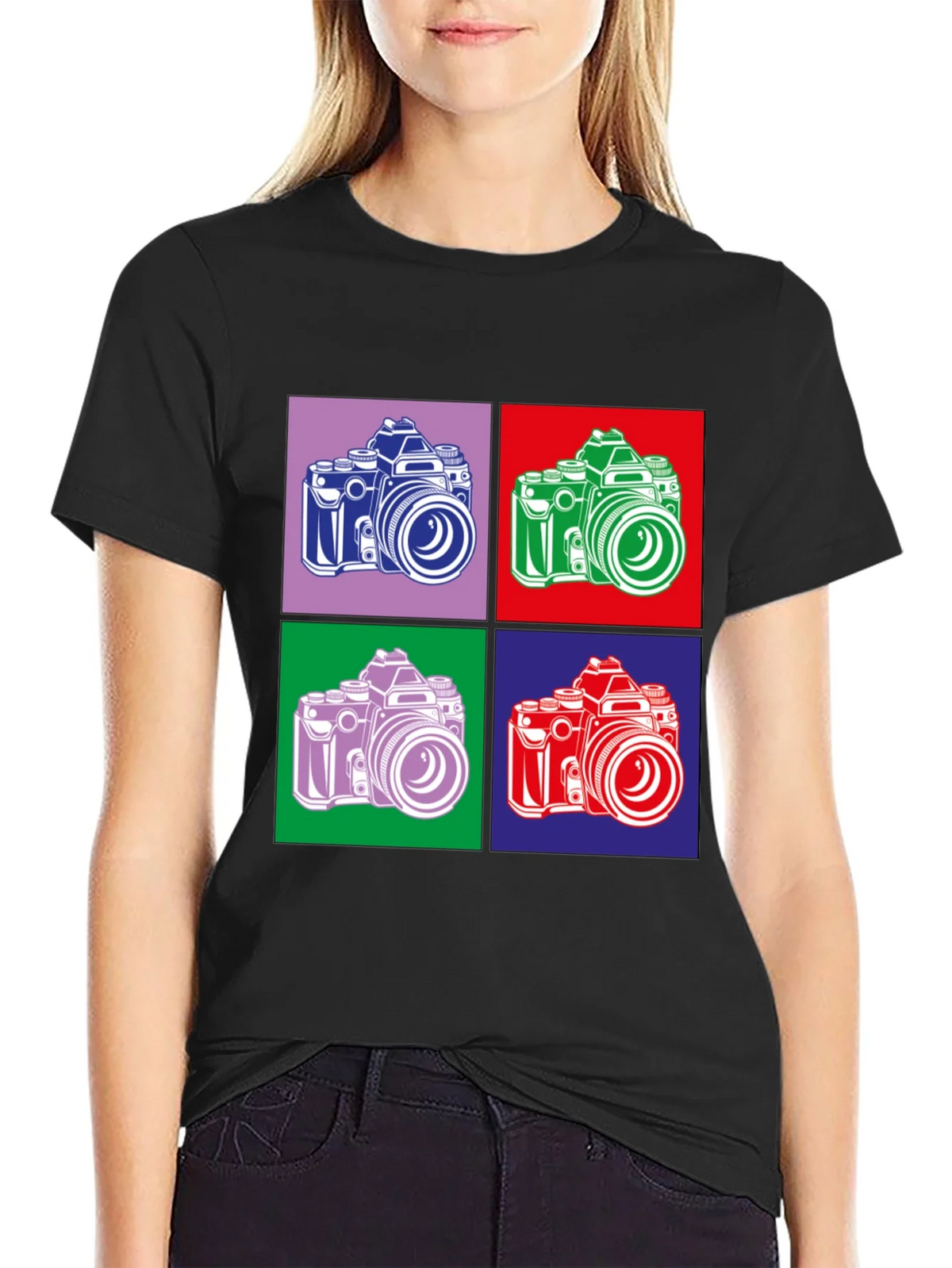 Retro Camera Graphic Tee - Pop Art Style product image 2
