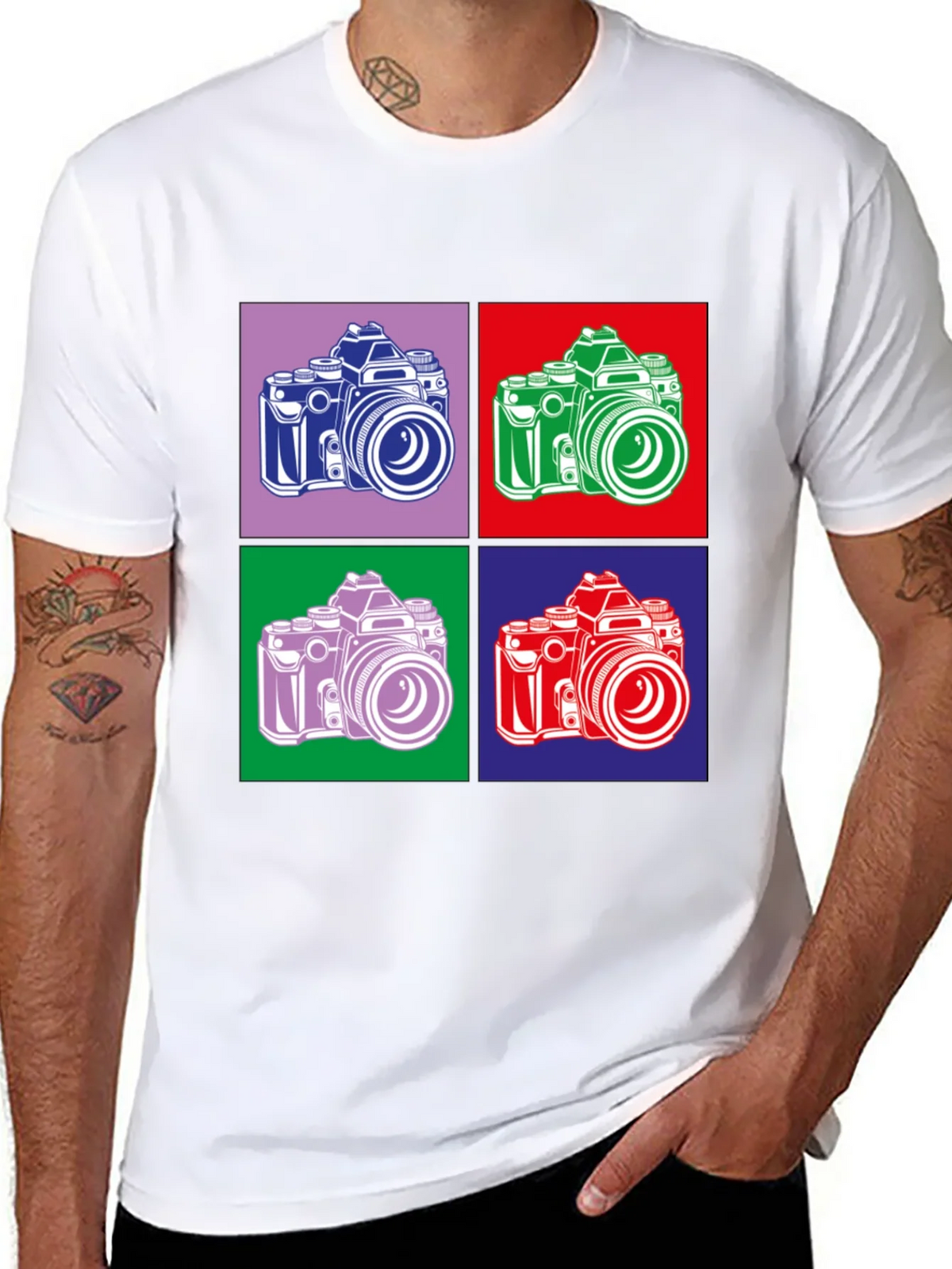 Retro Camera Graphic Tee - Pop Art Style product image 7