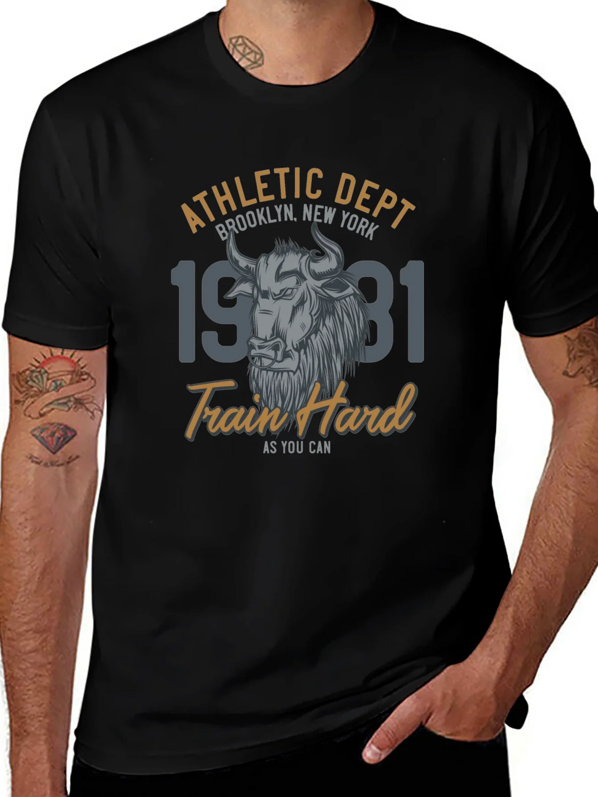 Athletic Dept T-Shirt - Brooklyn New York - Train Hard product image 1