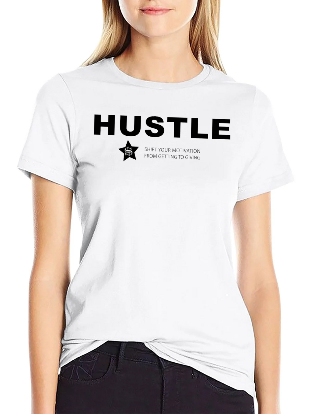 Hustle Graphic T-Shirt - Motivational Design product image 1