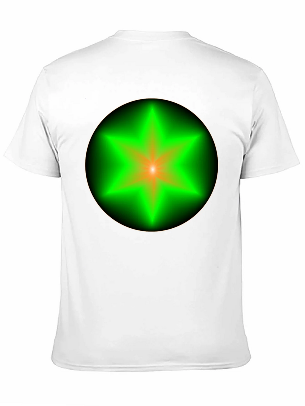 Neon Star Graphic Tee - Stylish Black Cotton T-Shirt product image 7