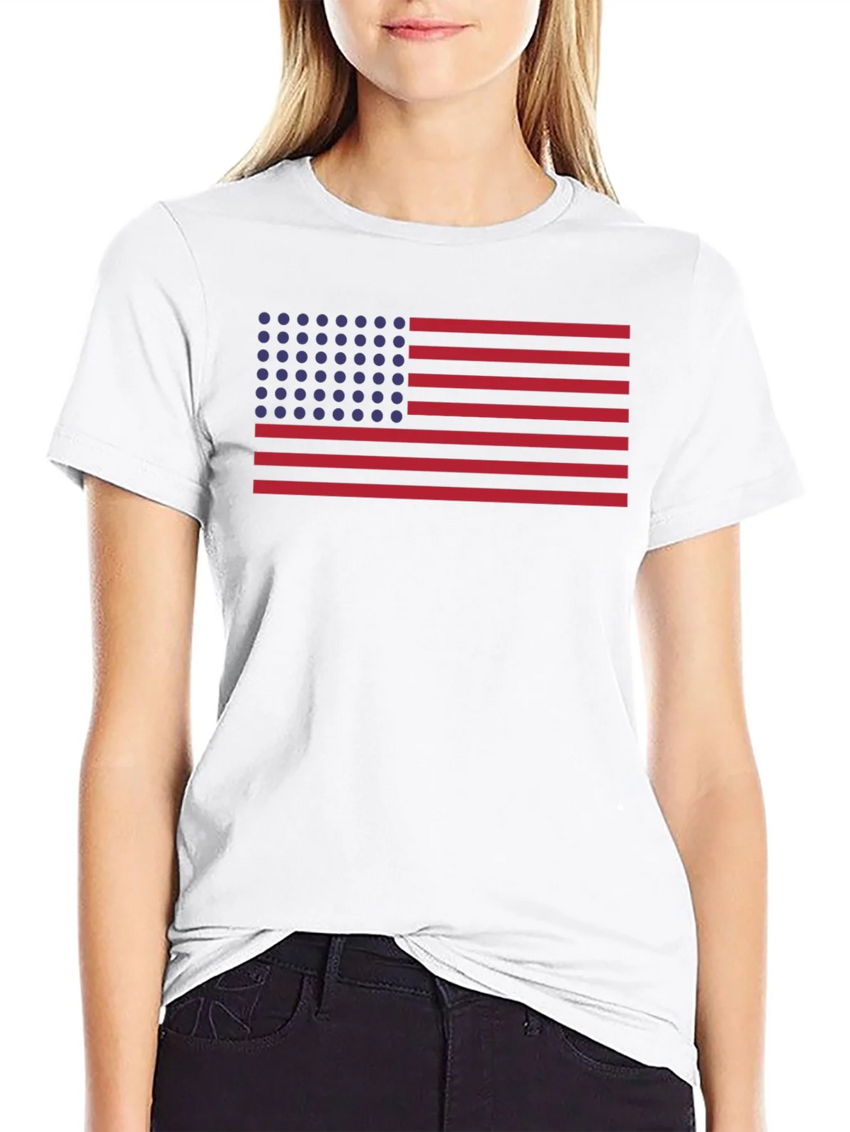 Retro American Flag Graphic T-Shirt product image 8