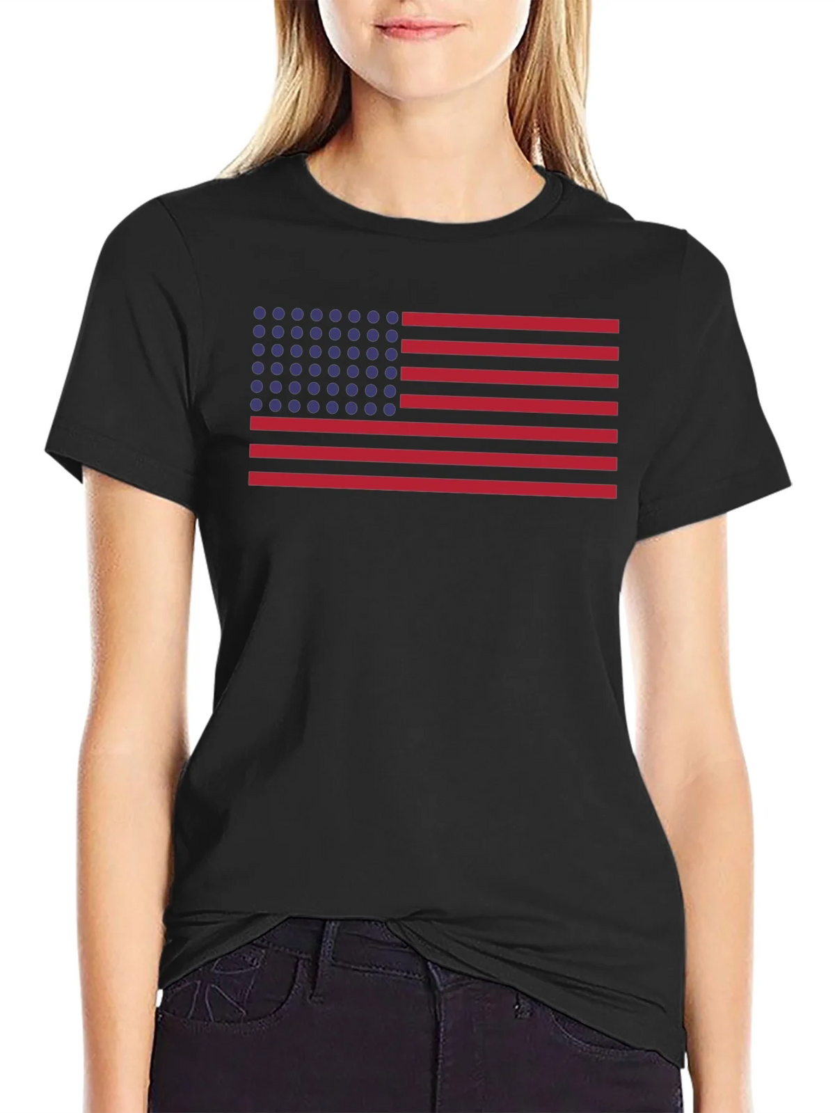 Retro American Flag Graphic T-Shirt product image 2
